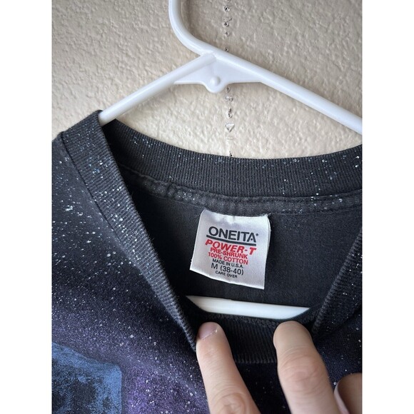 Vintage 1991 San Segal Lake Tahoe Wolf Pack T-Shirt Size Medium All Over Print - Picture 4 of 5